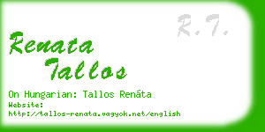 renata tallos business card